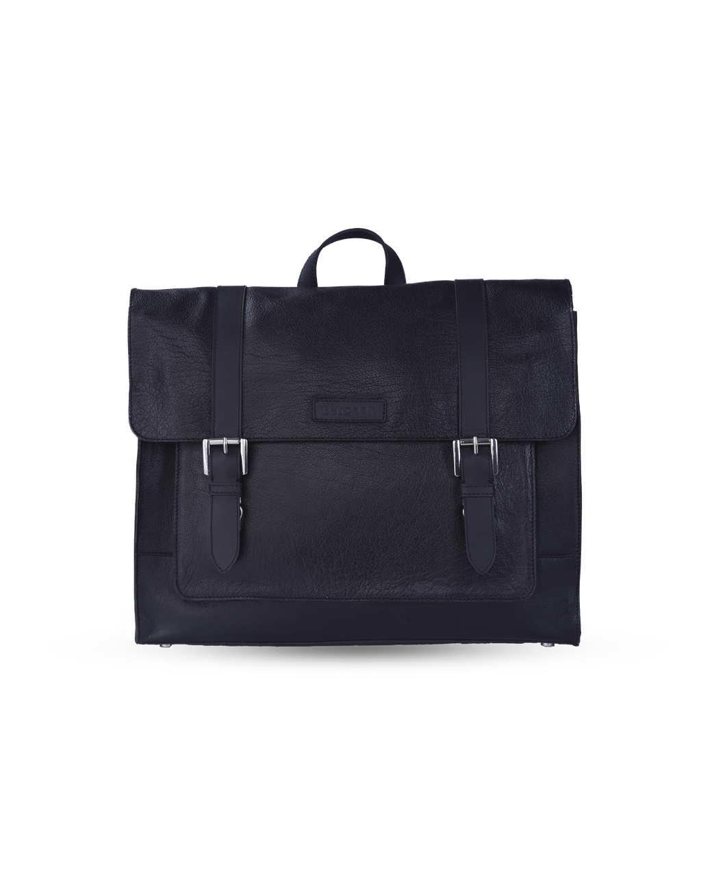 RUVAN-Natural Leather messenger bag  Black