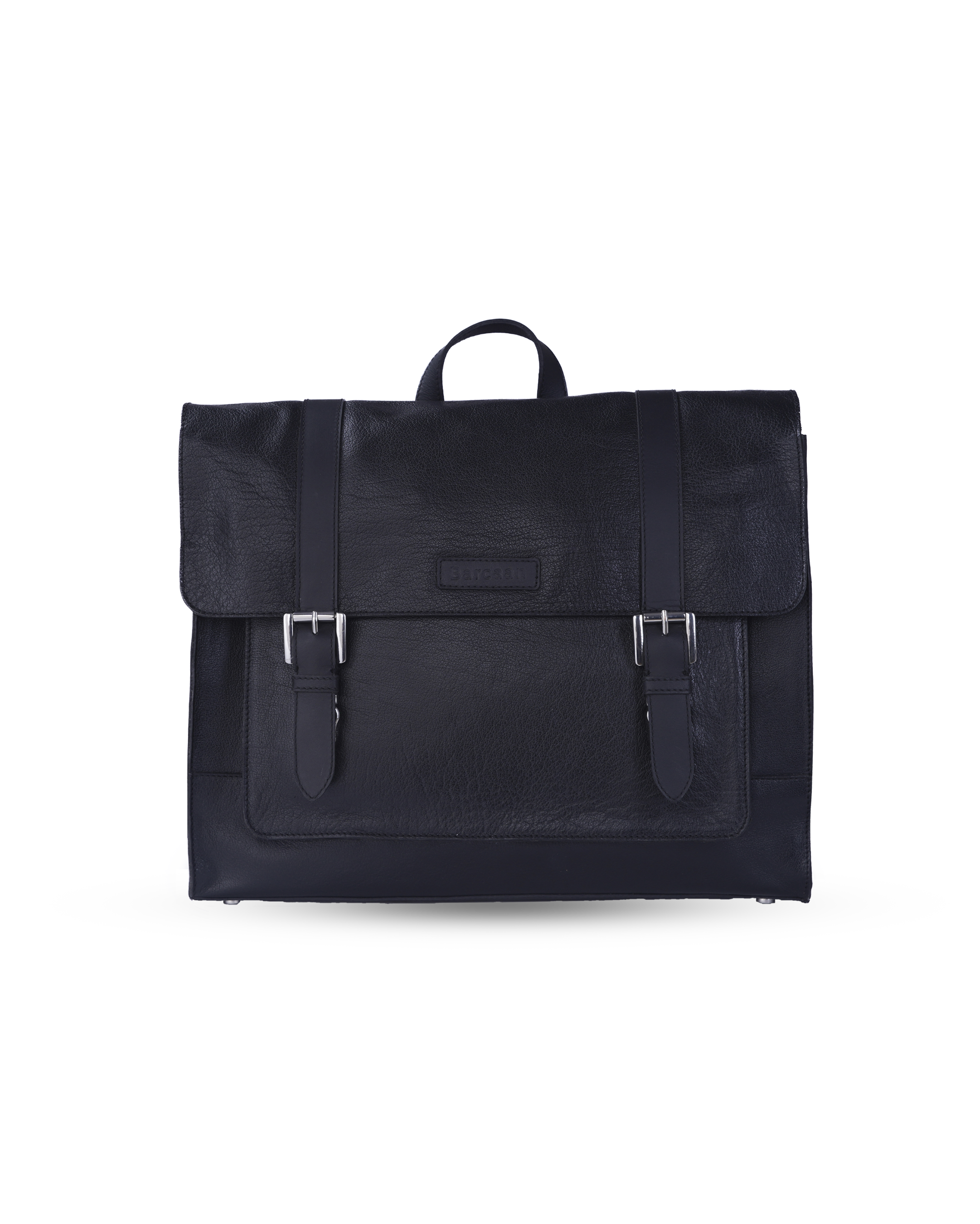 RUVAN-Natural Leather messenger bag  Black