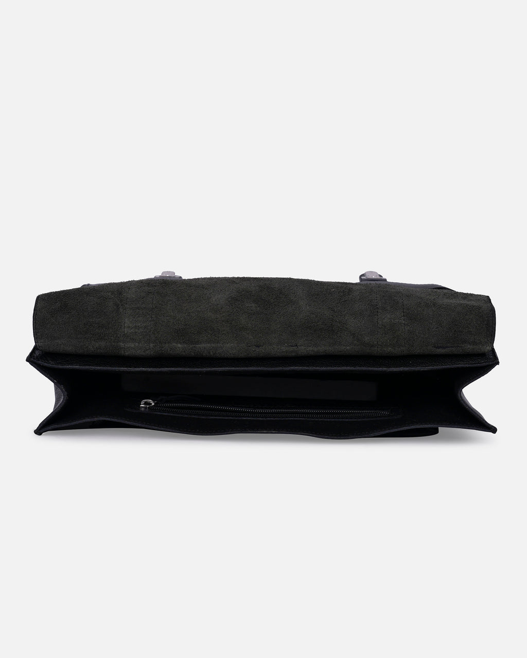 RUVAN-Natural Leather messenger bag  Black